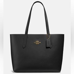 Coach Avenue Tote, Black/Red, F31535